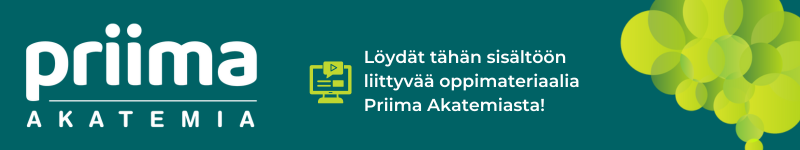 Löydät tähän sisältöön liittyvää oppimateriaali Priima Akatemiasta ja kuva on linkki